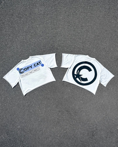 เสื้อยืดแขนสั้นผู้ชายแฟชั่นลำลองใหม่ ผ้าฝ้าย 100% ทอแบบวินเทจ พิมพ์ลายตามสั่ง ทรงหลวม สไตล์ไฮสตรีท - Product Image 5