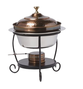 Nouveau Style Buffet Food Server Tendance Or Poli En Métal Chauffe-Plat À La Main Décoratif Chauffe-Plat pour Mariage - Product Image 6