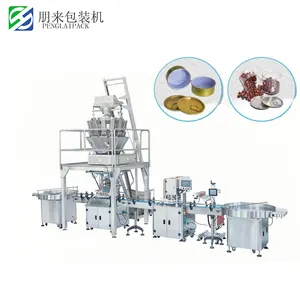 Machine de remplissage et d'emballage de bonbons ligne de production complète machine de remplissage de boules de chocolat avec étiqueteuse
