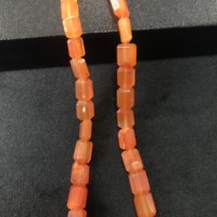 Perles octogonales à facettes en cornaline 100% naturelle certifiée IGI, 10x8x5mm, qualité AA, feu orange, pierres précieuses en vrac Vivaaz Gems