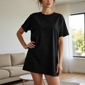 T-shirts surdimensionnés T-shirt à manches courtes respirant à épaules tombantes T-shirt d'été pour femmes T-shirt pour femmes - Product Image 1