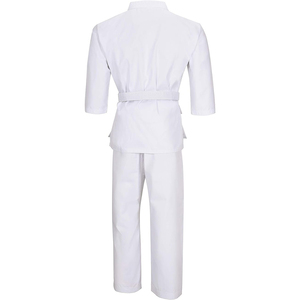 2025 personalizado OEM rojo trajes de Karate artes marciales uniformes hombres algodón Karate traje de peso medio pantalones elásticos - Product Image 2