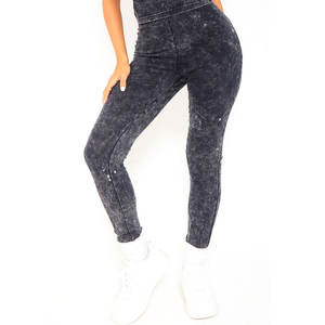 Offre Spéciale dames athlétique Stretch collants lavage à l'acide Legging taille haute Gym vêtements actifs Compression Leggings cravate teinture femmes Fitness - Product Image 2