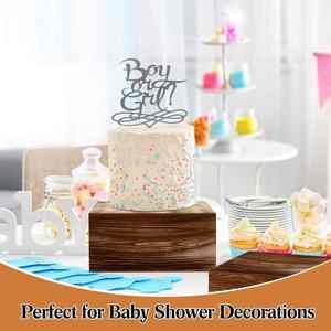 4 Piece Eco-Friendly Rustic <b>Wooden</b> Display Box Set Stackable <b>Cake</b> Risers for Party Wedding Farmhouse Table Decor OEM Offered - Product Image 4