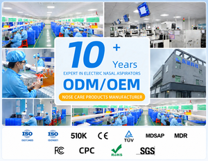 เครื่องดูดน้ำมูกเด็กไฟฟ้า ปี 2026  ซิลิโคนนุ่มสำหรับทำความสะอาดจมูกเด็กแรกเกิด หน้าจอ LCD  ดูดน้ำมูกได้อย่างทรงพลัง - Product Image 3
