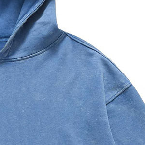 Vente en gros streetwear lourd 500 gsm sweat à capuche surdimensionné pull à capuche zippé lavage à l'acide sweat à capuche pour hommes - Product Image 6