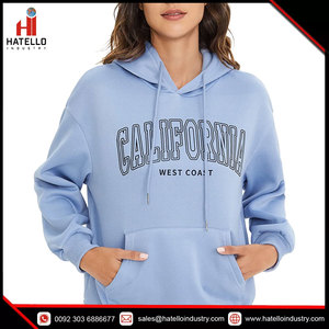 Sudadera con Capucha Informal de Moda para Mujer, Sudadera con Capucha de California, Sudadera con Capucha y Cordón, Sudadera con Estampado Gráfico, Ropa de Invierno al por Mayor - Product Image 3
