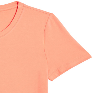 เสื้อยืดคอกลมแขนสั้นผ้าคอตตอนพิมพ์ลายสำหรับผู้หญิงและผู้ชายเสื้อยืดสีดำเรียบพิมพ์โลโก้ได้ตามต้องการ - Product Image 3