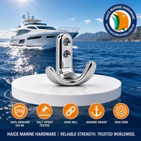 Crochets horizontaux ouverts en acier inoxydable 316 de 28 mm pour vêtements, manteaux, chapeaux, accessoires de quincaillerie pour bateaux, kayaks, yachts