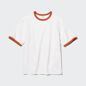 Ringer Men Workout Athletic Casual 220g Custom AIRism Camiseta de algodón - Product Image 3