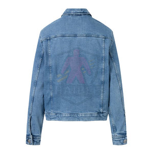 Chaqueta de Mezclilla Ligera para Hombre, Invierno, Cómoda, Fácil de Usar, 100% Algodón, Secado Rápido y Transpirable, Logotipo Frontal - Product Image 2