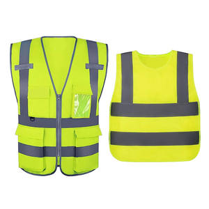 Gilet de sécurité décontracté sans manches pour homme pour l'été, veste de sécurité respirante de haute qualité, 100% polyester, gilet haute visibilité - Product Image 5