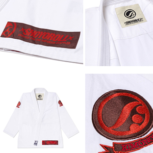 OEM <b>Professional</b> High Quality White Shoyoroll Oxe Competitor brazilian Kimono Jiujitsu Gi - Product Image 2