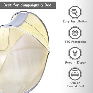 M/S SAMI ENTERPRISES Strong <b>Single</b> Person Folding Self-Supporting Heavyweight Polyester Mosquito Net (<b>Single</b> <b>Bed</b> Size <b>Base</b>) - Product Image 5