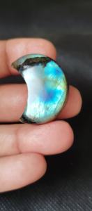 Cabujón de Labradorita Natural, Piedra Iridiscente Verde Azul, Tamaños Mixtos de 5-8mm, UDGEMS Modelo 299 para Joyería Directa - Product Image 6