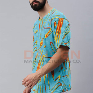 Service OEM Impression par sublimation T-shirts surdimensionnés en gros T-shirts surdimensionnés légers - Product Image 2