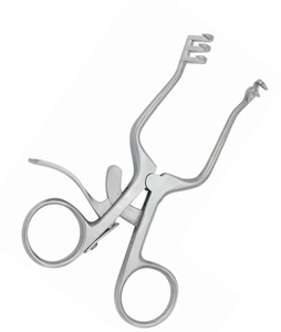 Weitlaner Lot de 2 rétracteurs manuels 5,5" et 7" à pointe mousseuse 3x4 à dents, en acier inoxydable, instruments chirurgicaux vétérinaires certifiés CE - Product Image 2