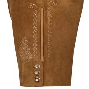 Short Oktoberfest Lederhosen bavarois taille moyenne personnalisé pour hommes Nouveau design traditionnel allemand avec fermeture à braguette boutonnée - Product Image 6