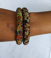 Kerajinan Bordir Wol Buatan Tangan Gaya Bunga Unisex Grosir Gelang Fashion Warna Campuran Gelang Gulung Napali Pesta Kustom