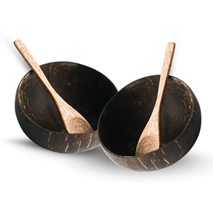 Vente en gros Ensemble de bols en coquille de noix de coco du Vietnam Vaisselle écologique de haute qualité prête à expédier - Product Image 1