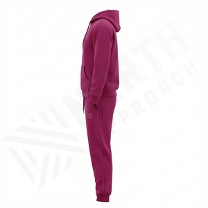 Conjunto Deportivo Informal Holgado Unisex, Pantalones Deportivos Holgados y Sudadera con Capucha, 100% Algodón, Ropa Deportiva para Gimnasio y Fitness - Product Image 3