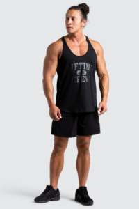 Venta caliente logotipo personalizado hombres chaleco algodón camisetas sin mangas deportes transpirable blanco gimnasio acanalado camiseta sin mangas hombres para la venta - Product Image 2