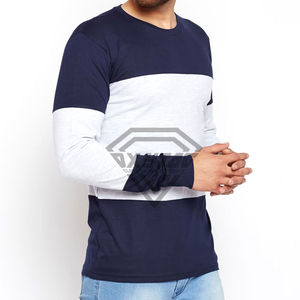 T-shirt à manches longues en coton pour hommes de haute qualité - Product Image 2