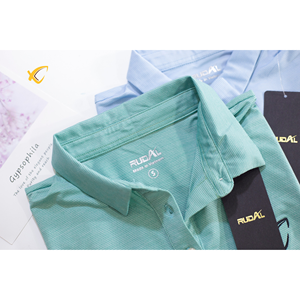 Camiseta en blanco de punto de gran tamaño de secado rápido para Polo de Golf liso de poliéster 100% algodón para hombre estilo Formal de Color sólido - Product Image 4