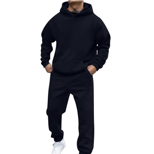 Conjunto de chándal unisex Sudadera con capucha y joggers Traje de dos piezas para hombre y mujer - Product Image 1