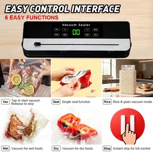 Máquina Selladora al Vacío Mejorada con Control de Temperatura de 60Kpa, Máquina Empacadora al Vacío de Cocina, Máquina Selladora Pequeña, Selladora de Alimentos al Vacío - Product Image 5