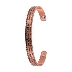 100% Pulsera magnética de cobre puro sólido Imanes ultra fuertes Brazaletes de moda para hombres y mujeres - Product Image 2