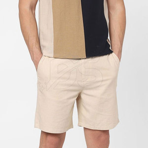 กางเกงขาสั้นผู้ชายแบรนด์ส่วนตัว ผ้าฝ้าย 100% สีพื้น สไตล์ลำลอง ระบายอากาศ แห้งเร็ว เป็นมิตรกับสิ่งแวดล้อม น้ำหนักเบา บริการ OEM ขั้นต่ำในการสั่งซื้อน้อย รุ่นล่าสุด - Product Image 4
