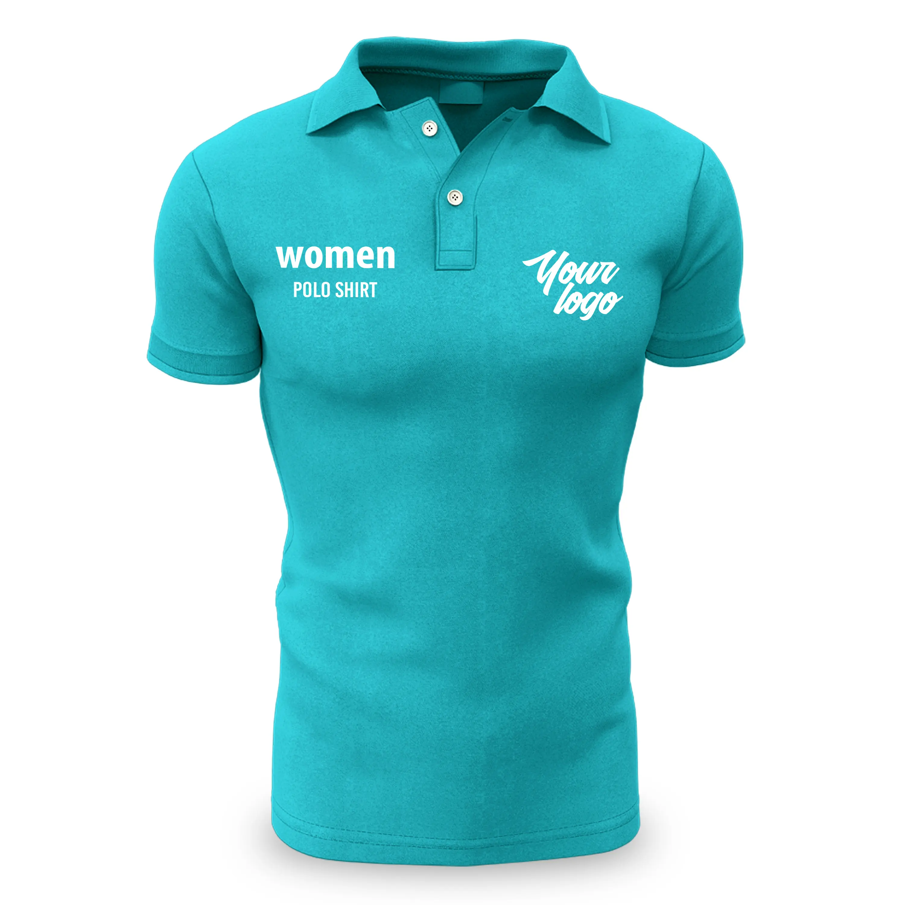 Custom OEM Logo Brand Quality Plain Slim Fit Polo Mesh Sports Golf Wear Women Short Sleeve Golf Polo Shirts