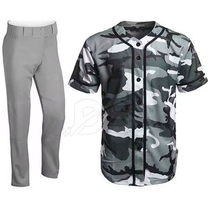 ชุดยูนิฟอร์มเบสบอลสั่งทำคุณภาพสูง ระบายอากาศได้ดี พร้อมเสื้อเจอร์ซีย์และกางเกงขาสั้น-ชุดทีม - Product Image 6