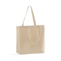 Sac fourre-tout en coton tendance toute la journée, tissu écologique, grande capacité, longues poignées en toile de coton, personnalisation complète, broderie
