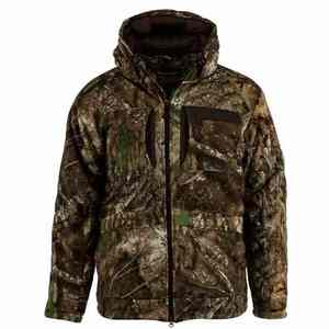 Veste de chasse à capuche personnalisée lourde avec couche extérieure coupe-vent et isolation intérieure douce pour sweat à capuche - Product Image 1