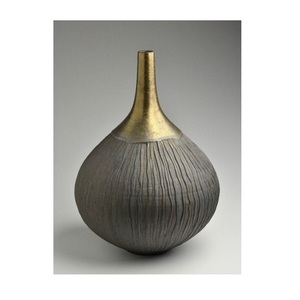 Gold Metal Contemporary Planter <b>Set</b> of <b>3</b> Fine Quality with Modern Designed & Top Quality Metal Made for Floor Flower Decoration - Product Image 3