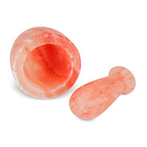 Mortero y Maja de Sal del Himalaya Hechos a Mano, Herramienta Natural para Moler Culinaria, Proveedor Mayorista a Granel de Pakistán - Product Image 4