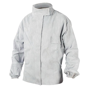 แจ็กเก็ตเชื่อมคอตตอนกันไฟสำหรับผู้ชายเสื้อแจ็กเก็ตแขนเสื้อหนัง - Product Image 1
