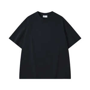 Huzaifa Products T-shirt décontracté d'été 100% coton avec logo personnalisé de couleur unie T-shirt en tricot à manches courtes pour hommes - Product Image 3