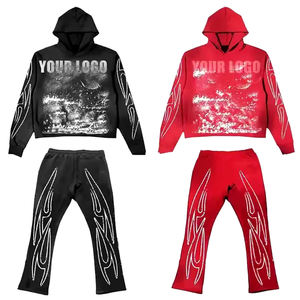 Meilleures ventes Survêtement évasé en molleton de coton pour hommes et femmes personnalisé de qualité hivernale Pantalon cargo de survêtement Produit de gros - Product Image 1