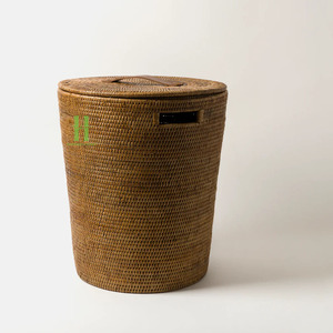 BEST SELLER Rattan Woven Antique Luxury Decorative Dirty Cloth Storage Basket for <b>Laundry</b> <b>with</b> <b>Laundry</b> Basket <b>Hamper</b> - Product Image 2