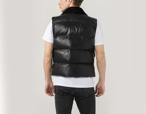 Nouveau design gilet matelassé léger sans manches personnalisé gilet bouffant décontracté hommes gilet en duvet pour hommes conception personnalisée et Logo OEM - Product Image 4