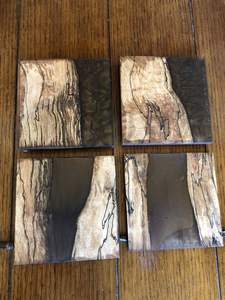 COMBINAISON Ensemble de sous-verres en résine époxy de qualité avec effet océan Dessous de verre décoratifs ronds carrés en résine époxy par Craftsy Home - Product Image 3