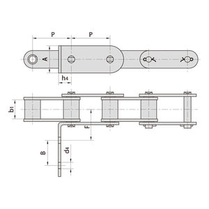 โซ่ลูกกลิ้ง38.4RF2งานเกษตรโซ่ส่งไร้ภาษีผลิตจากเวียดนาม - Product Image 1