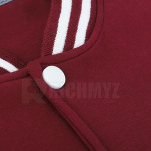 High Quality Custom Made Breathable Eco-Friendly Men's Letterman <b>Jacket</b> with Stand Collar and Front Logo All Colors Plus Sizes - Product Image 2