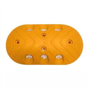 Lot de 10 clous de signalisation routière ovales en plastique ABS et PC blanc avec marqueurs en verre réfléchissants, clous de signalisation routière blancs réfléchissants en PC et ABS - Product Image 4
