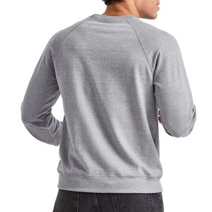 Venta al por mayor sudadera térmica de gran tamaño personalizada para hombres y mujeres Vintage cuello redondo OEM estampado bordado tela polar sólido invierno - Product Image 4