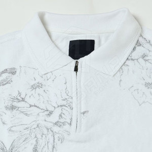 Polos à manches courtes en coton avec logo personnalisé pour hommes Nouveau design Polos surdimensionnés de remise en forme décontractés - Product Image 3