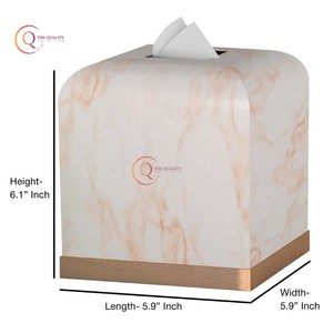 Couvercle de boîte à mouchoirs en marbre fabriqué à la main porte-serviettes en marbre carré Design unique dernière arrivée pour l'utilisation de cadeaux de restaurant et d'hôtel - Product Image 3